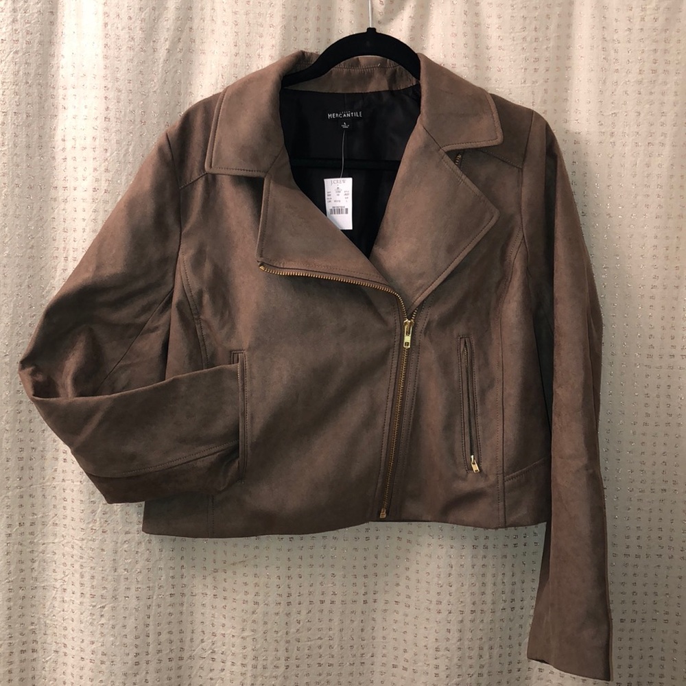 NWT suede Moto Jacket